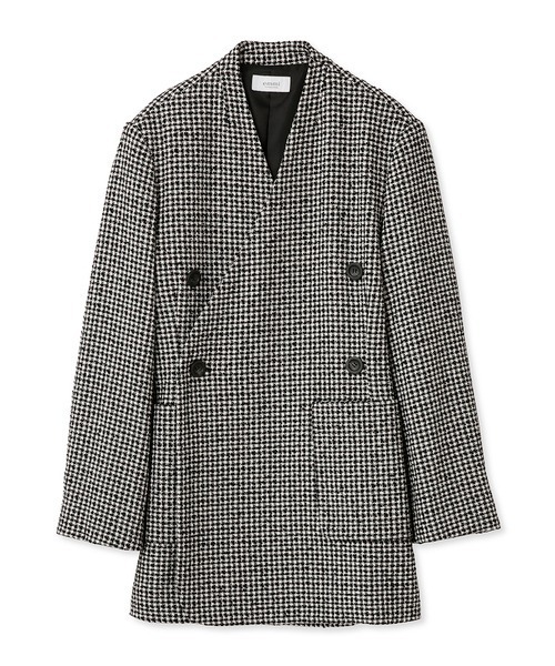 emmi（エミ）の「【emmi atelier】ノーカラーダブルジャケットコート