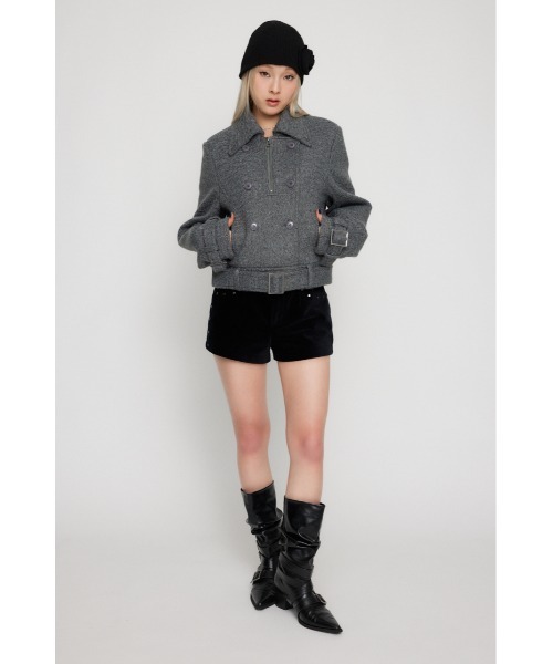 SHORT COMPACT DOUBLE コート（ピーコート）｜LAGUA GEM（ラグアジェム