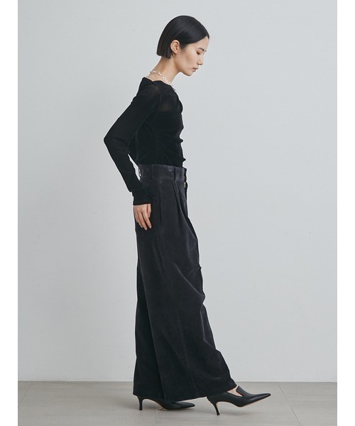 MIESROHE（ミースロエ）の「ベルベットタックワイドPT（その他パンツ
