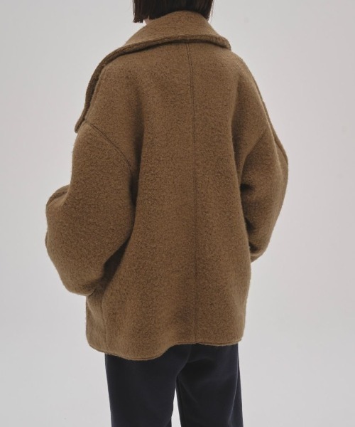 TODAYFUL/トゥデイフル】Standcollar Boucle Jacket/スタンドカラー