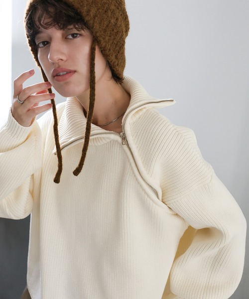 ニットノースリーブ シティショップ MOZH ニットノースリーブ シティ