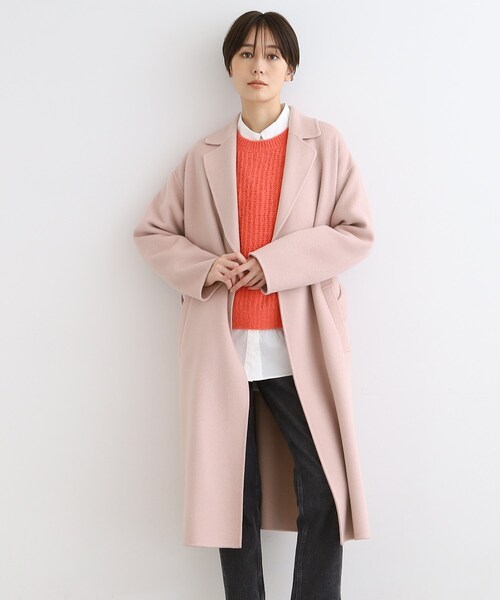 INDIVI（インディヴィ）の「◇【ウール／カラーコート】リバー