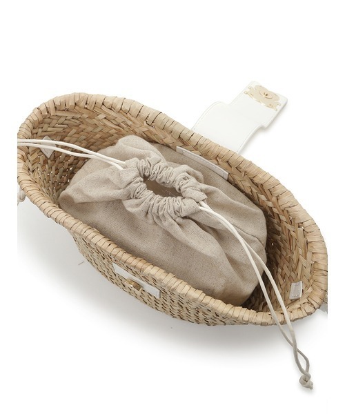 SNIDEL（スナイデル）の「コットンショルダーブレードバッグ（かご