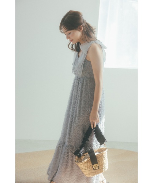 SNIDEL（スナイデル）の「コットンショルダーブレードバッグ（かご