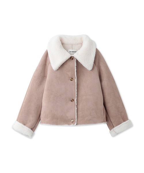 LILY BROWN（リリーブラウン）の「バリエーションショートボアコート