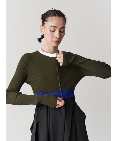 UN3D.（アンスリード）の「SHORT KT ZIP CD / ショートニットジップ