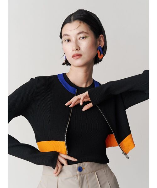 UN3D.（アンスリード）の「SHORT KT ZIP CD / ショートニットジップ