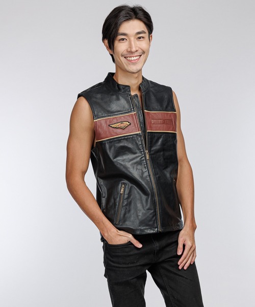 120周年記念レザーベスト（ベスト）｜Harley-Davidson（ハーレー