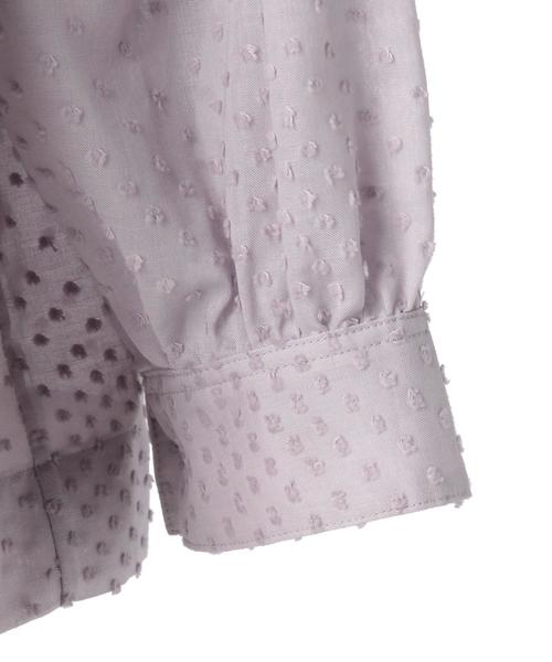 Drawer（ドゥロワー）の「Drawer コットンドットギャザーブラウス