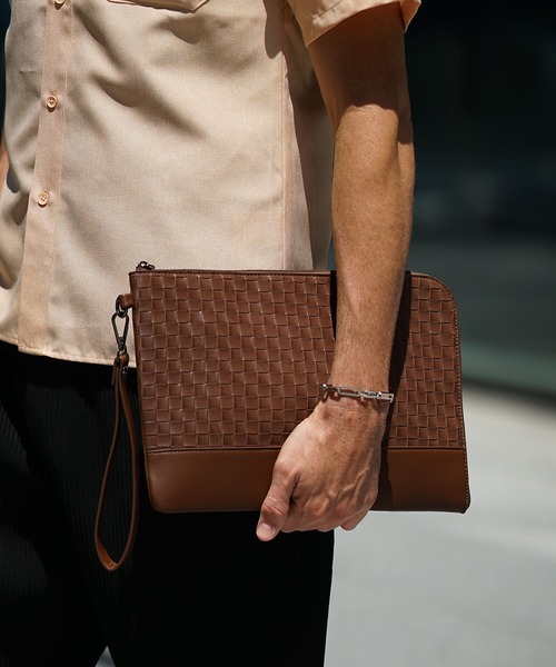 イントレチャートクラッチバッグ メンズ（クラッチバッグ）｜SOMEDIFF