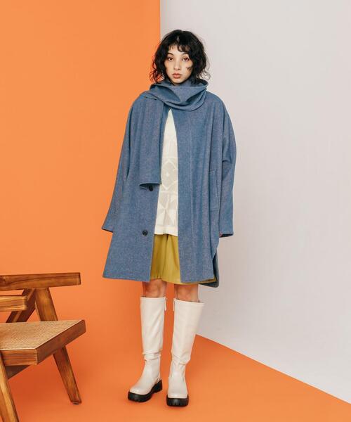 CITEN（シテン）の「＜CITEN＞スタンドカラー ポンチョ（ポンチョ