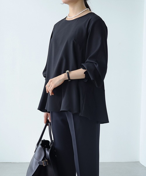 ペプラムブラウス（シャツ/ブラウス）｜evernavy（エバーネイビー）の