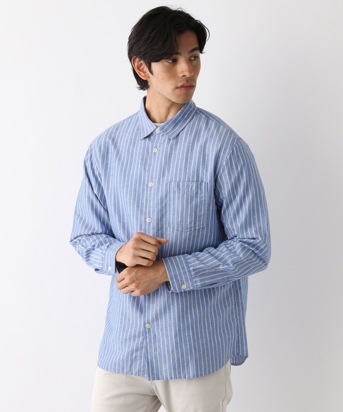 セール】さらさらリネンイージーケアシャツ/163420（シャツ/ブラウス