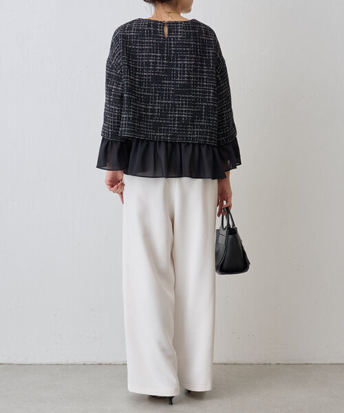 BEARDSLEY（ビアズリー）の「ツイードコンビプルオーバー（シャツ