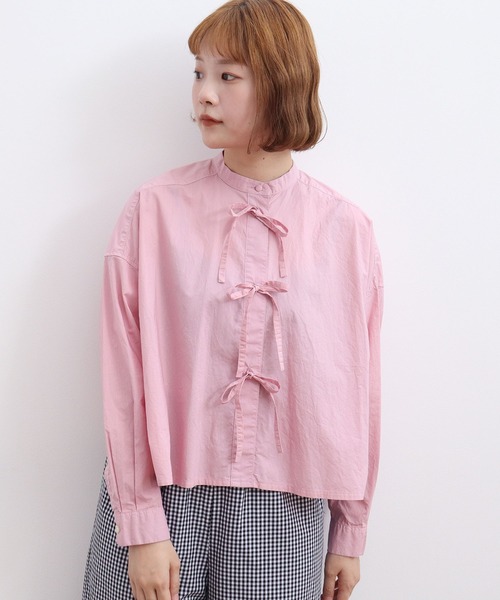 fig London（フィグロンドン）の「80/-typewriter ribbon BL（シャツ