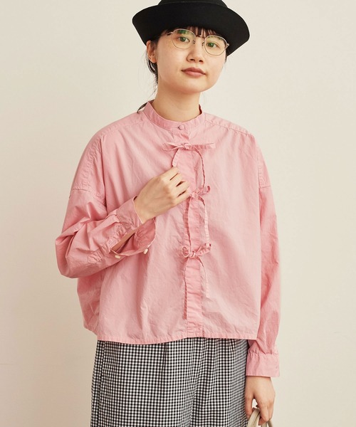 fig London（フィグロンドン）の「80/-typewriter ribbon BL（シャツ