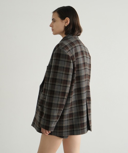 CLANE（クラネ）の「OVER SHOULDER PEAKED LAPEL COAT（テーラード