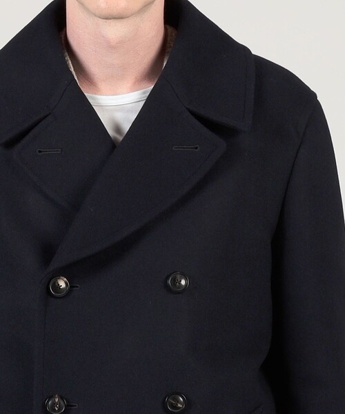 ウールカシミヤ ダブルブレステッド 6B Pコート（ピーコート