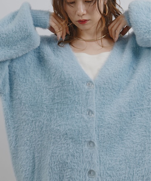 フェザーヤーンカーディガン Palm Riche│Eimee Law & LHELBIE 公式