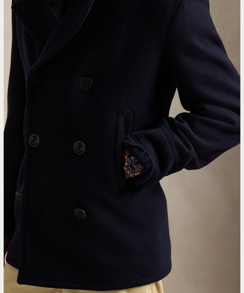 Polo ウールブレンド メルトン ピーコート（ピーコート）｜POLO RALPH