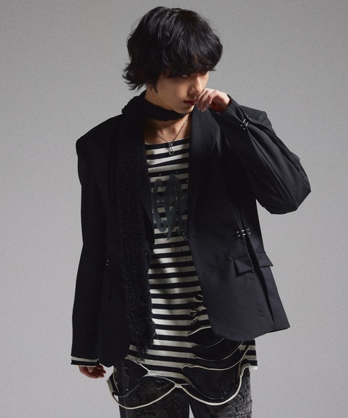 GRANCY】Pierced Tuck Tailored Jacket / ピアスデザインタック