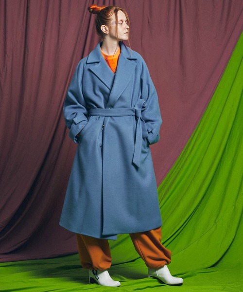 ユニセックスアイテム》SUPER160Sピュアウールダブルクロスメルトン