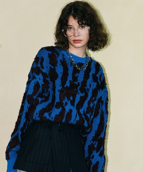 MAISON SPECIAL（メゾンスペシャル）の「グラフィカルジャガードニット