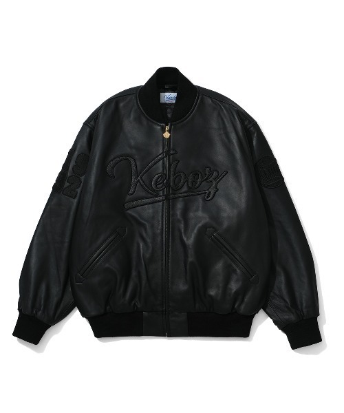 KEBOZ（ケボズ）の「LEATHER VARSITY JACKET（スタジャン）」 - WEAR