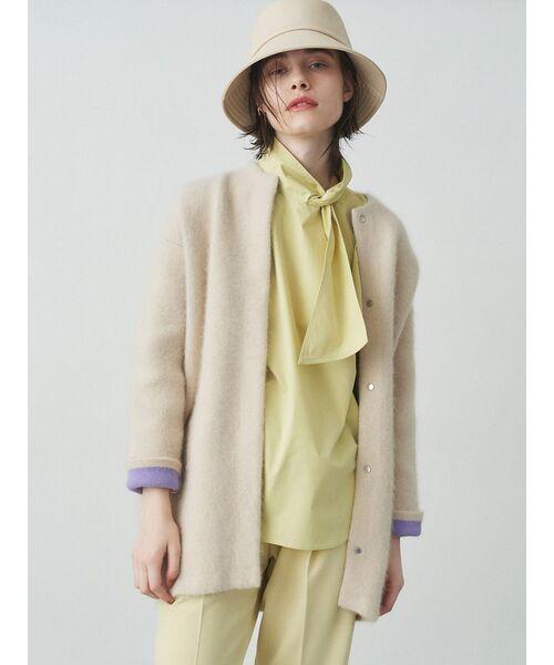 ELENDEEK（エレンディーク）の「ラクーンミックスダブルカーディガン