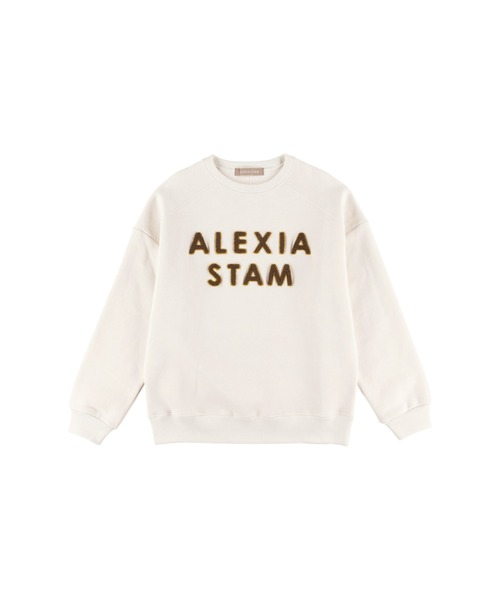 ALEXIA STAM（アリシアスタン）の「Chenille Logo Sweatshirt/刺繍ロゴ
