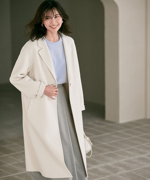 23区（ニジュウサンク）の「ウールリバー ロングコート（チェスター