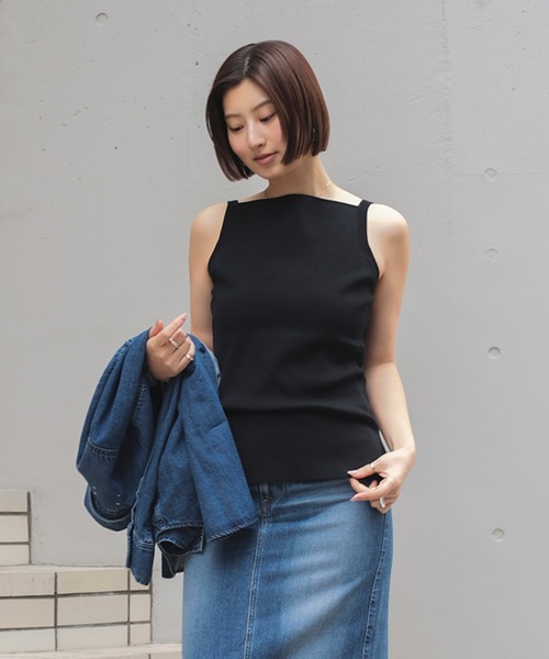 追加】ヘルシー ニット キャミソール .M［手洗い可］（キャミソール
