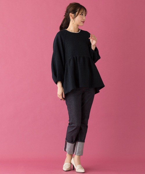 Rose Tiara（ローズティアラ）の「ファニーツイードペプラムブラウス