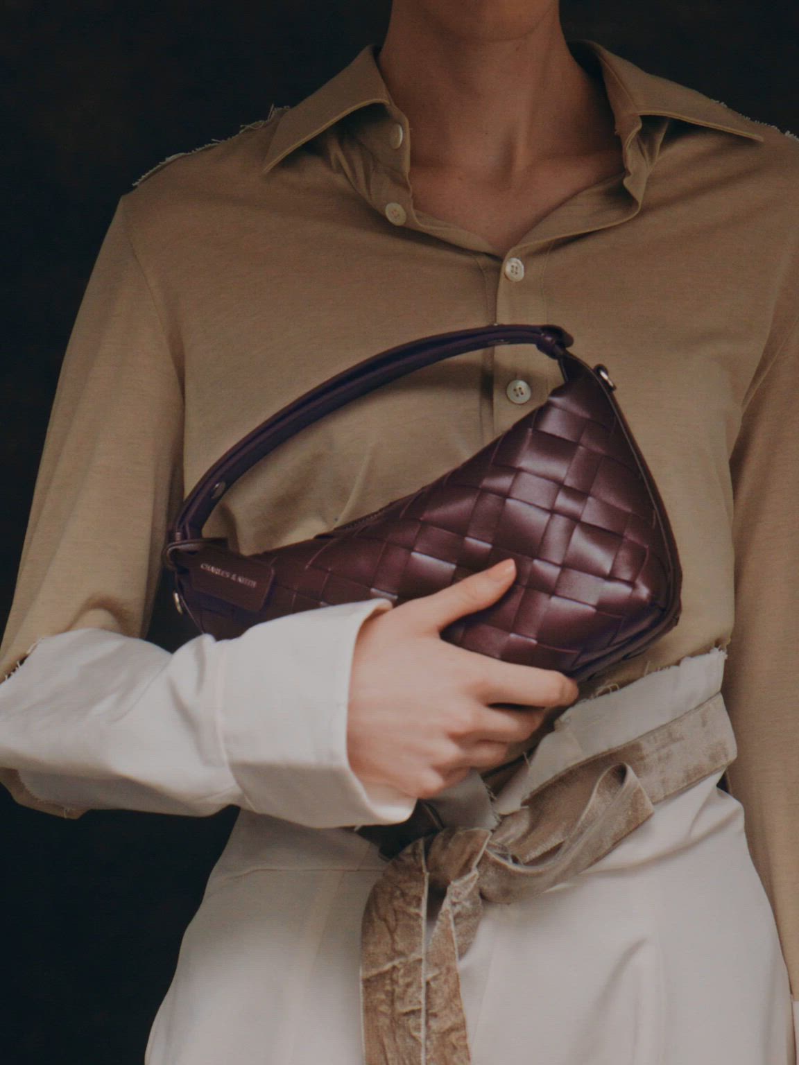 Ivette イヴェット ウーブンショルダーバッグ（ショルダーバッグ