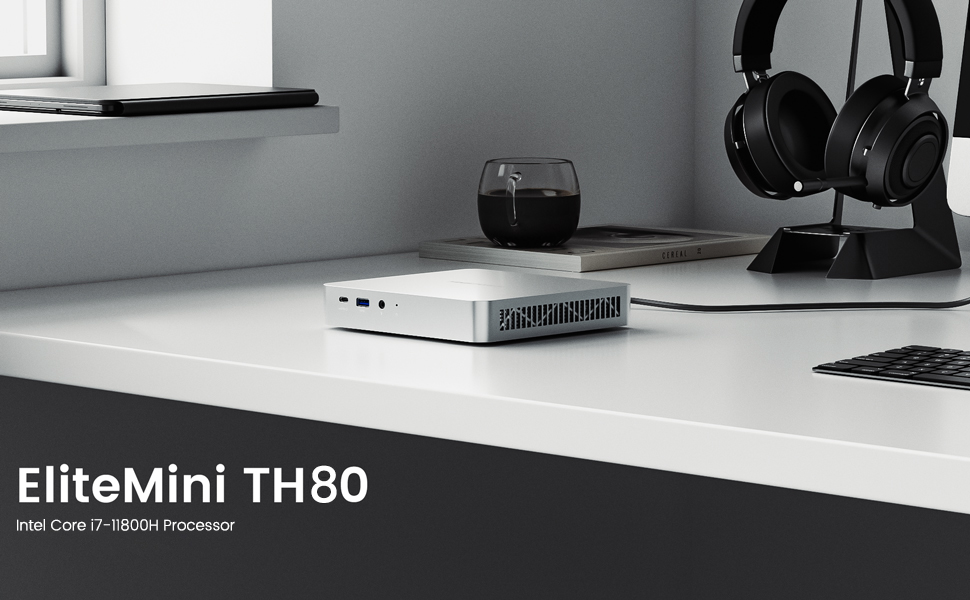 MINISFORUM EliteMini TH80 Mini PC 11th Gen Core i7-11800H Windows