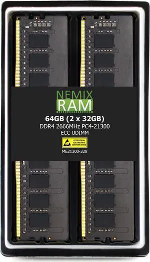 NEMIX RAM 16GB (2X8GB) DDR4 2666MHZ PC4-21300 1Rx8 1.2V CL19 288