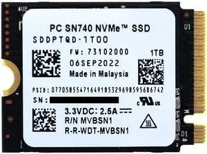 SN740 1TB SSD M.2 2230 NVMe PCIe Gen 4x4 SSD for Microsoft Surface