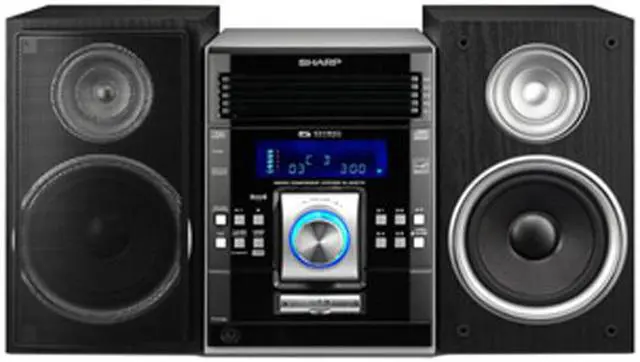 SHARP CD/MP3/Radio 5-Disc Changer Shelf System XL-UH270 - Newegg.com