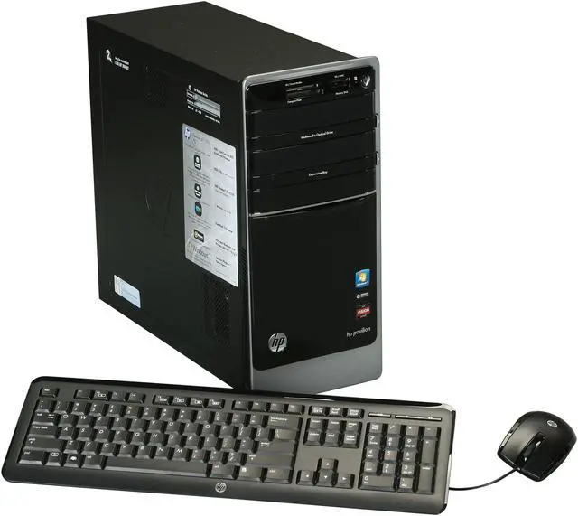 HP Desktop PC Pavilion p7-1225 (QW839AA#ABA) AMD A8-3820 8GB DDR3