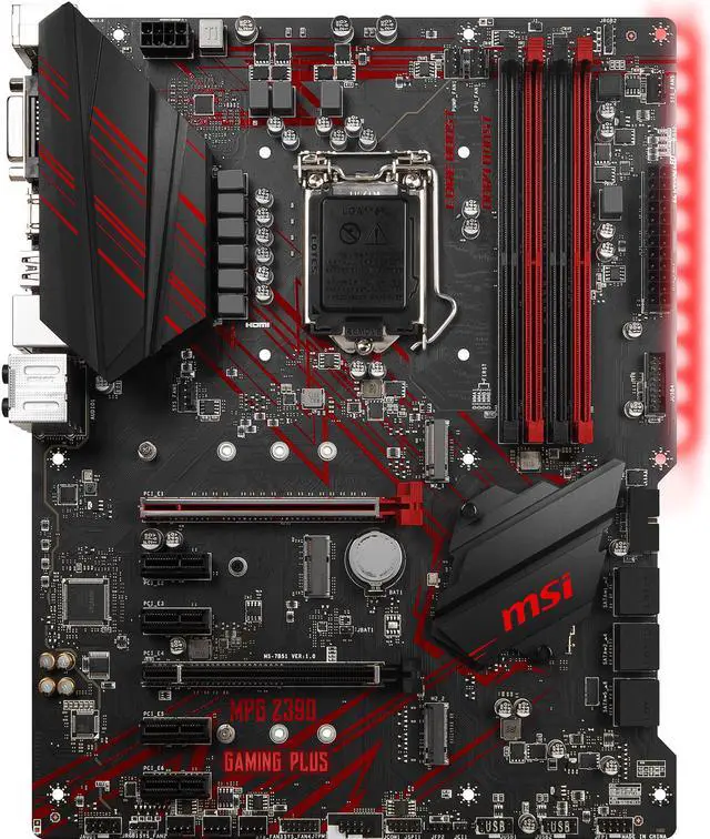 MSI MPG Z390 GAMING PLUS ATX Intel Motherboard - Newegg.com