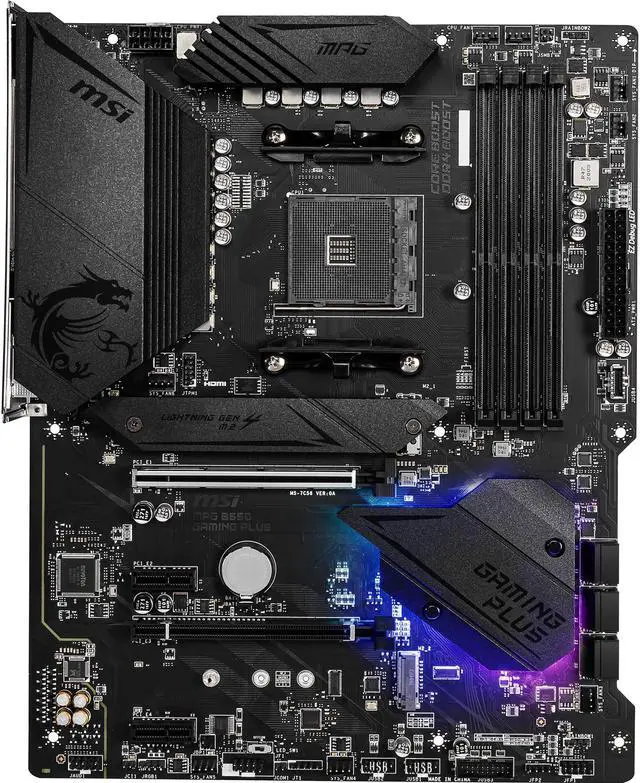 MSI MPG B550 GAMING PLUS AM4 ATX AMD Motherboard - Newegg.com