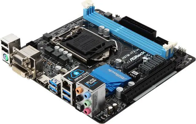 ASRock H97M-ITX/ac LGA 1150 Mini ITX Intel Motherboard - Newegg.com