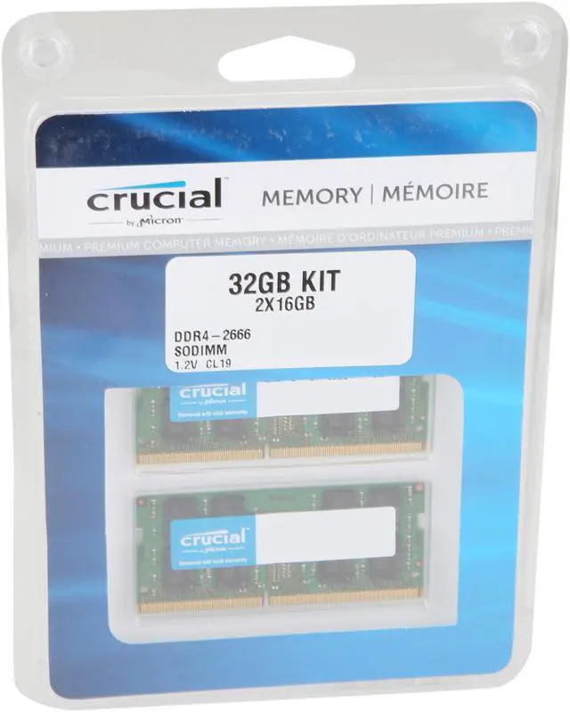 Crucial 32GB DDR4 2666MHz DRAM Notebook Memory - Newegg.com