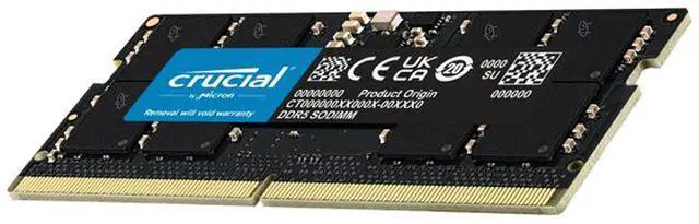 Crucial 16GB (2 x 8GB) 262-Pin DDR5 SO-DIMM DDR5 4800 (PC4 38400