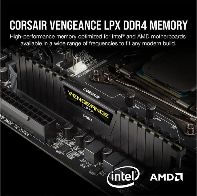 CORSAIR Vengeance LPX 64GB (4 x 16GB) 288-Pin PC RAM DDR4 2666