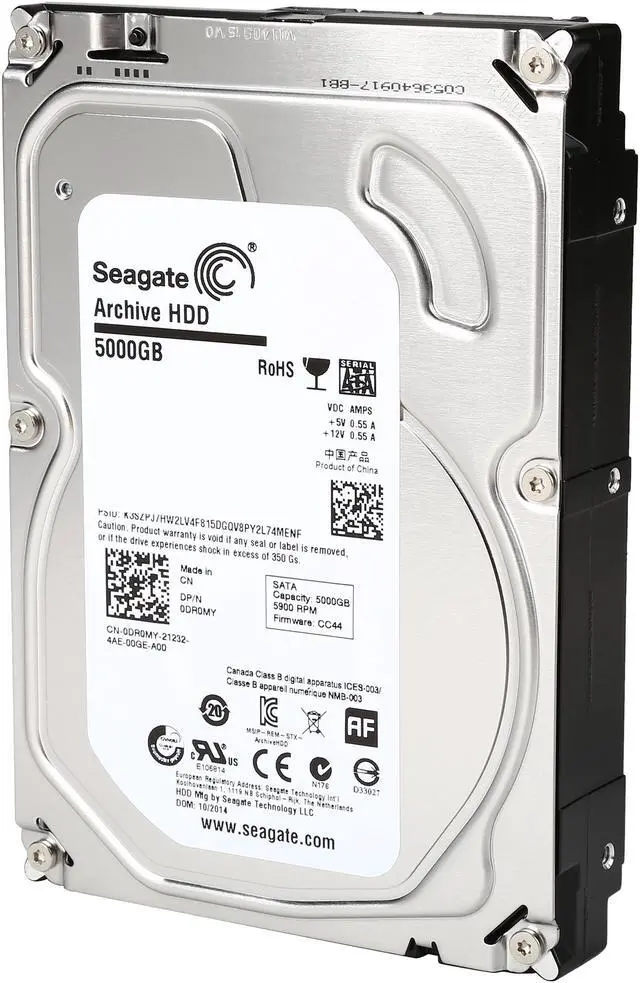 Seagate Archive HDD v2 ST5000AS0011 5TB 5900 RPM 128MB Cache SATA