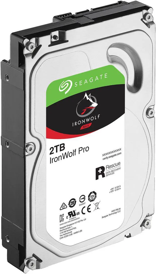 Seagate IronWolf Pro 2TB NAS Hard Drive 7200 RPM 128MB Cache SATA
