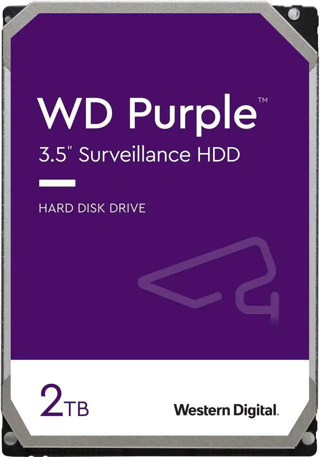 WD Purple 2TB Surveillance Hard Drive - 5400 RPM 3.5