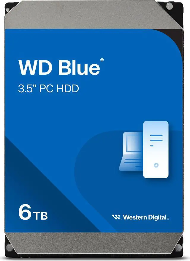WD Blue 6TB Desktop Hard Disk Drive - 5400 RPM SATA 6Gb/s 256MB