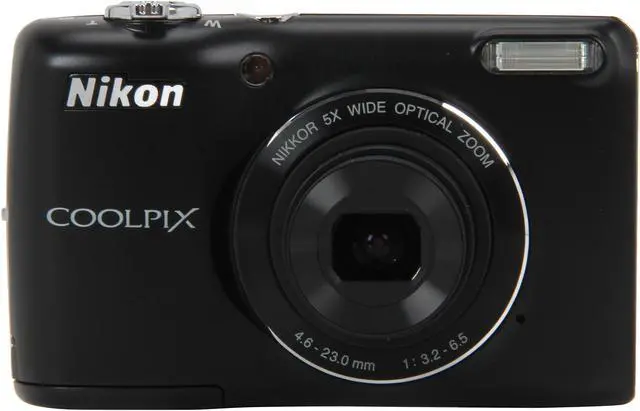 Nikon Coolpix L26 Black 16.1 MP Wide Angle Digital Camera - Newegg.com